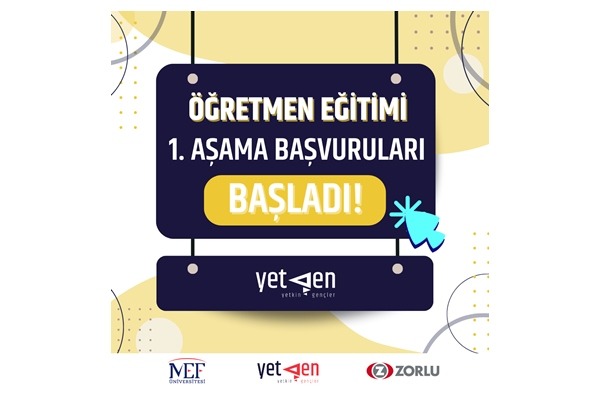 2024 Zorlu-MEF YetGen Öğretmen Eğitimi Programı başvuruları bekliyor