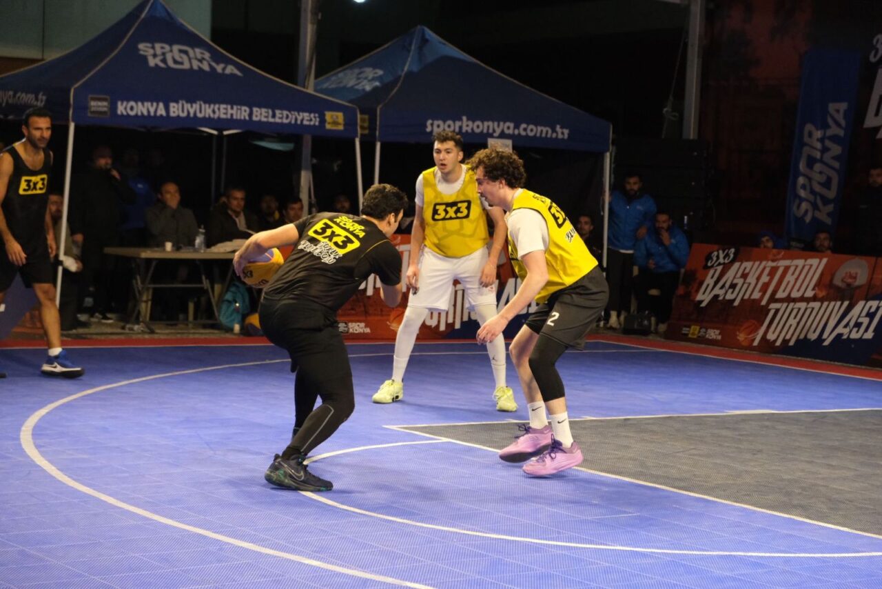 Konya’da 3×3 Basketbol Turnuvası yapıldı